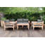 Monterey Outdoor Teak Conversation Set-811188844-847976537