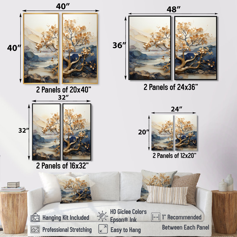 Art mural sur toile Gilded Beauty, H 20 po x l 24 po, Reproduction encadrée sans passe-partout, Blanc