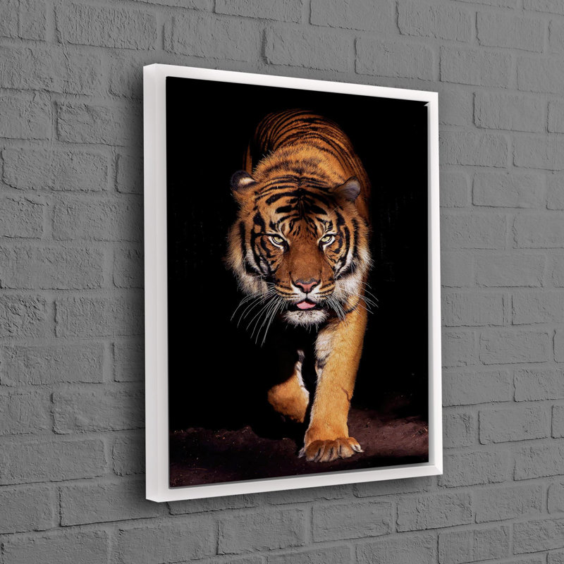 Print on Canvas, White, Framed Print without Mat, 30 cm H x 20 cm W