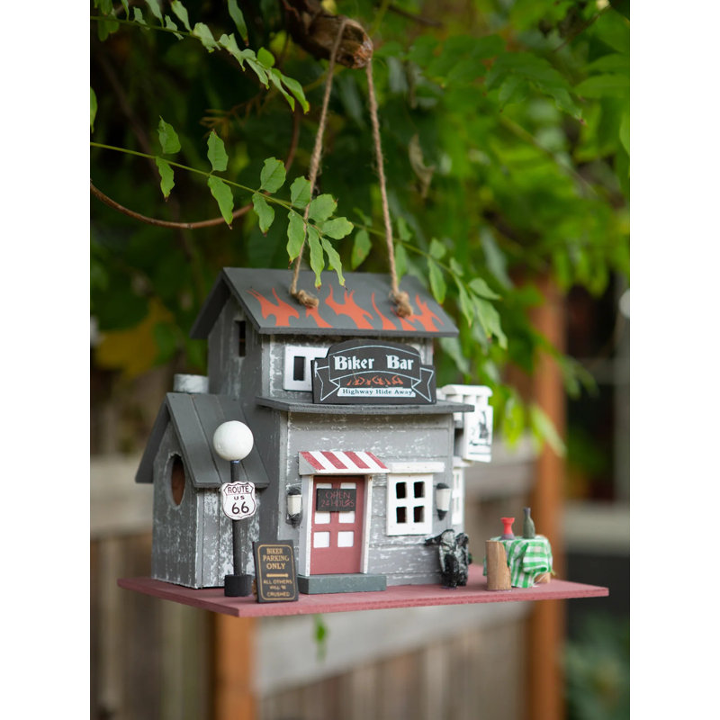 ROUTE 66 BIKER BIRDHOUSE