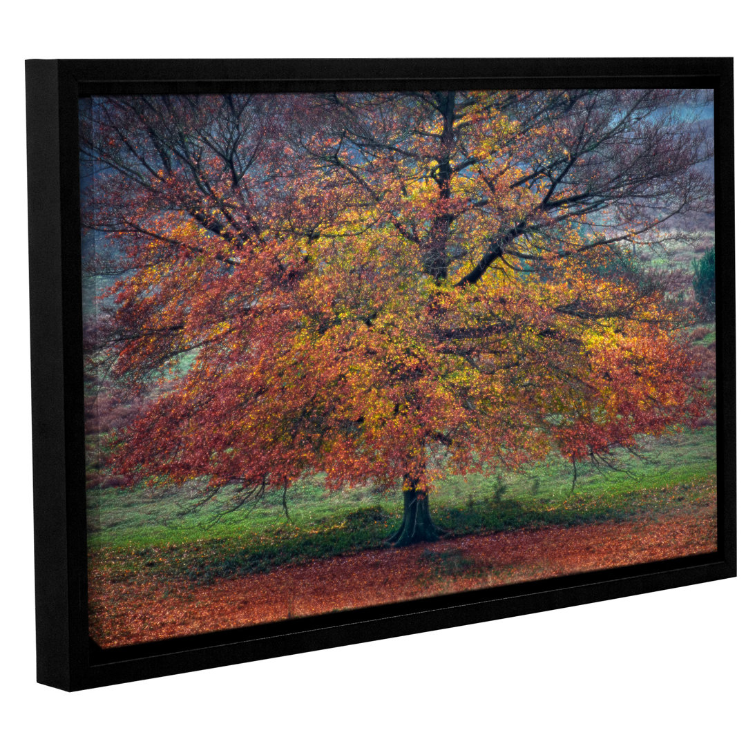 Autumn Tree 2 Framed Graphic Art on Wrapped Canvas Charlton Home® 