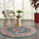 Tapis bleu sarcelle / rouge Verda