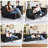 Bean Bag Chair, Memory Foam Bean Bag Chairs For Adults, Fireside Corner Chair Lazy Floor Corner Sofa For Living Room, Bedroom, Dorm, Office-1558808071