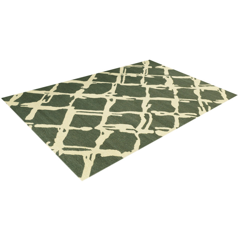 Abstract Hand Woven Area Rug, Rectangle 140 x 200cm