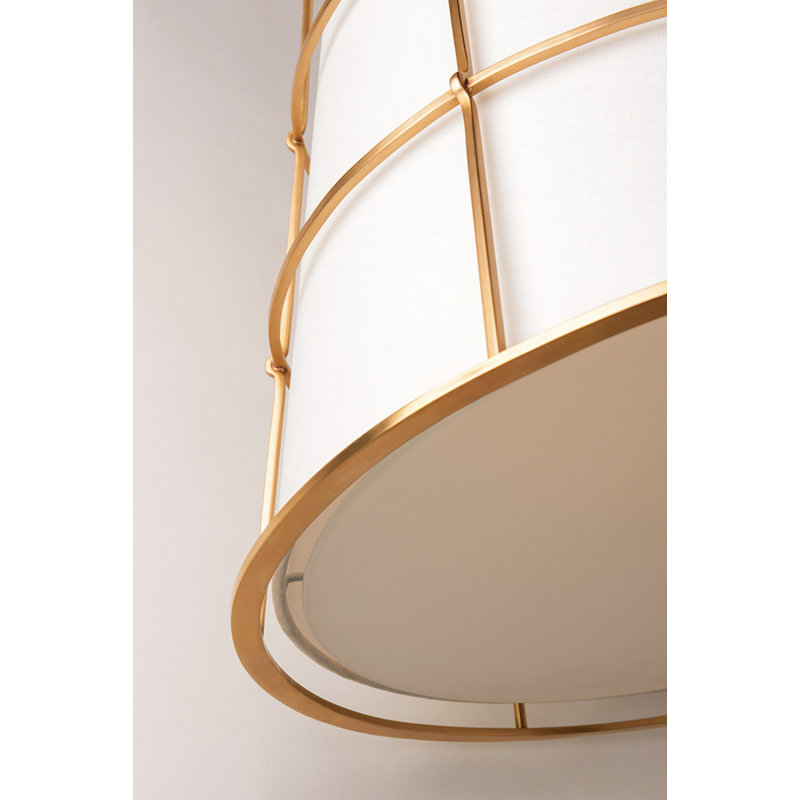Savona 3 - Light Pendant, 21.5" H x 17.75" W, Aged Brass