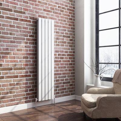 iBathUK Belgravia Vertical Double Slim Flat Panel Radiator