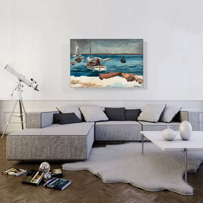«Nassau 1899» par Winslow Homer, reproduction d'art sur toile tendue, H 26 po x l 40 po x P 0,75 po
