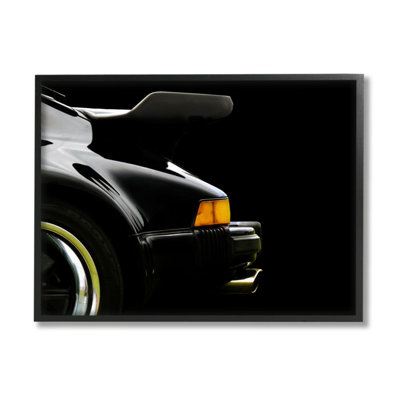 «Modern Sports Car Back View Détail Black Orange» par Clive Branson - reproduction de photo