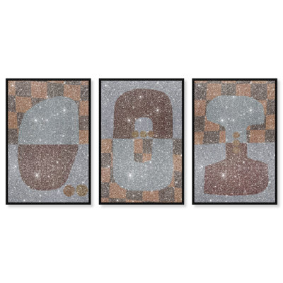 Checkered Dominos Set Set by Oliver Gal