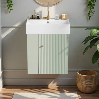 Meuble-lavabo flottant moderne 21,6 po