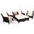 Aighan 6 - Person Patio Conversation Set with Cushions-1662683672