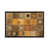 Toile encadrée de bois rustique foncé