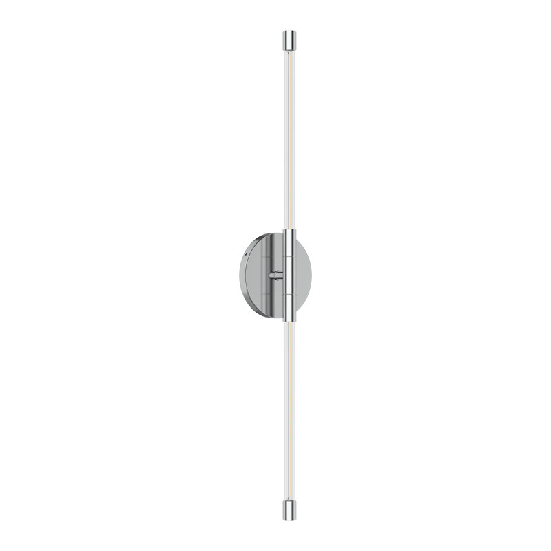 Motif Aluminum LED Armed Sconce, Chrome