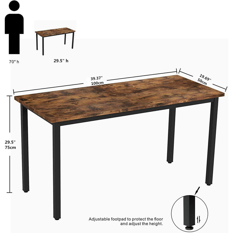 Andaluss Steel Writing Desk