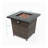 28inch Wicker Square Fire Pit Table