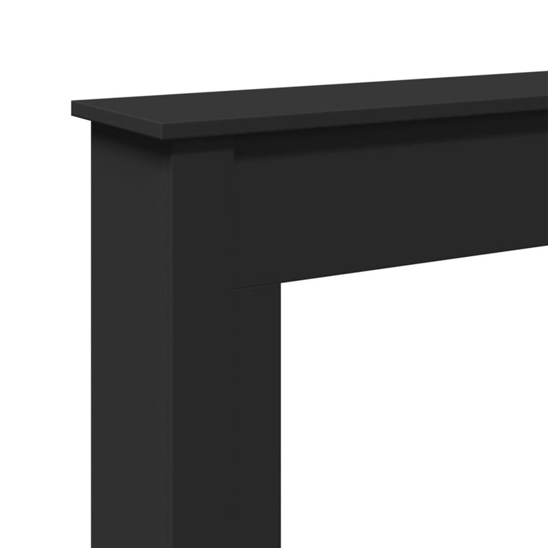  Bois d'ingénierie encastrable 29,5 x 7,9 x 34,4 po, Noir