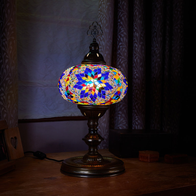 Karlie Metal Lighting Lamp, Blue/Yellow/Green