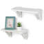 2 Piece Solid Wood Bracket Shelf