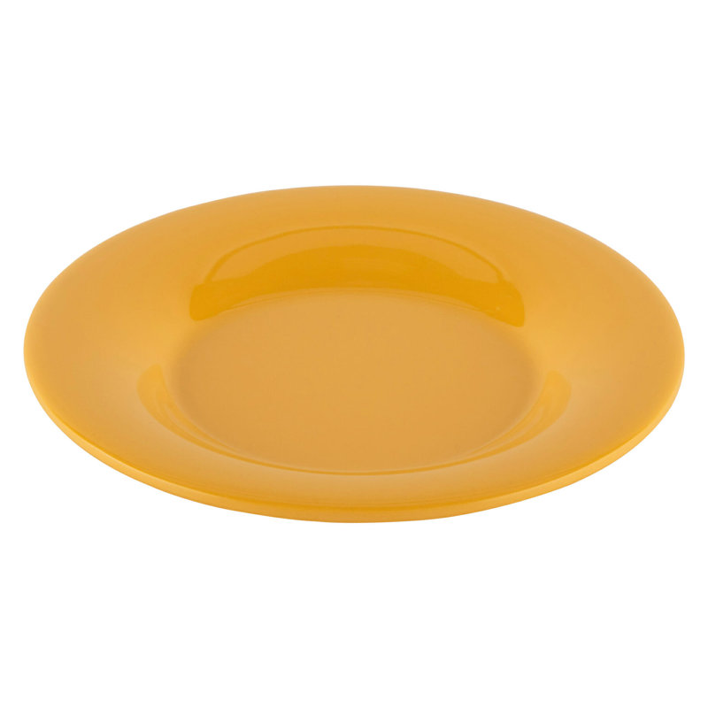  Assiette à pain 5,5 po en mélamine 5,5 po, ensemble de 4, Jaune