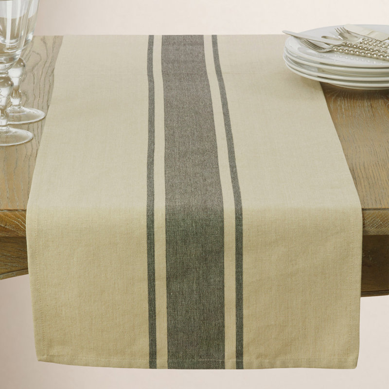 Chemin de table 100% coton Hambrook, 108 po x 16 po