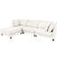 Moderne avec. 110 pouces 4 sièges. Revêtement. Cadre en bois. 5 coussins pour plus de confort. For For Home Style Concept Décoration d'intérieur de bureau