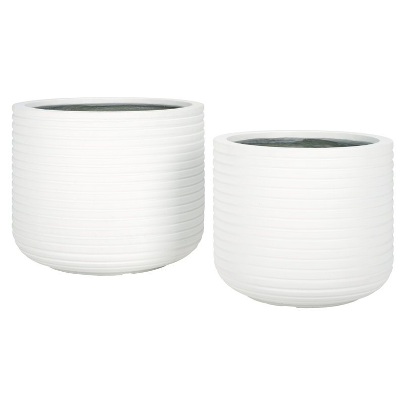 Norah Planter Pot Set2, White