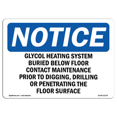 Glycol Heating System Buried Below Floor