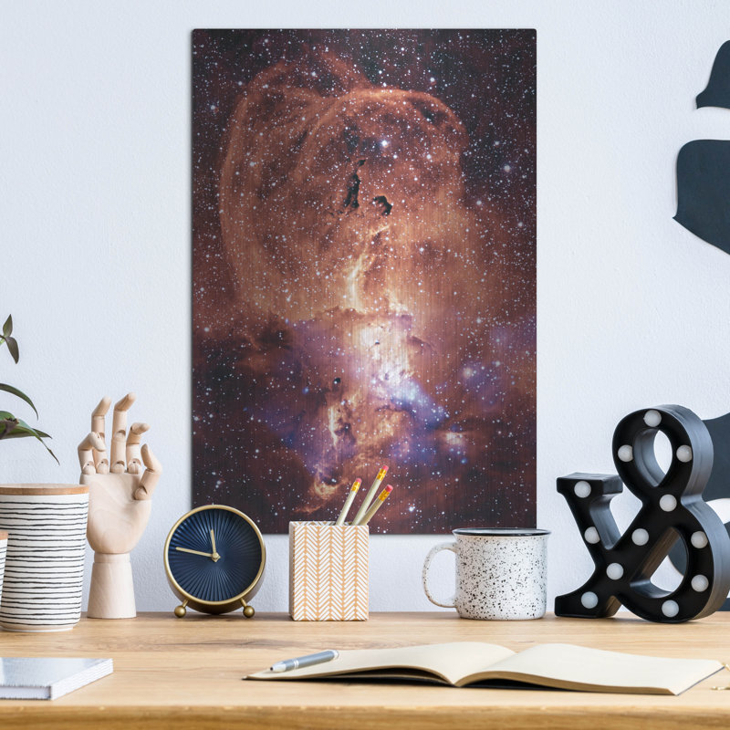 NCL 3576 Nebula, art mural en métal, H 16 po x l 12 po