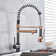 Modern Single Handle Single Hole Kitchen Sink Faucet with Pull Down Sprayer Swivel Mixer Tap