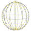 Vidaxl Ball With 384 Leds 2 Pcs Warm White 60 Cm Metal