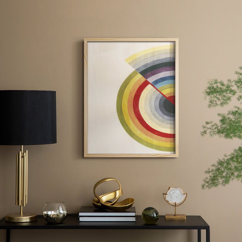 Rainbow Core Diptych I, reproduction encadrée - bois massif, Naturel, H 30 po x l 24 po