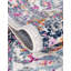 Tapis ivoire à motif floral-821786789