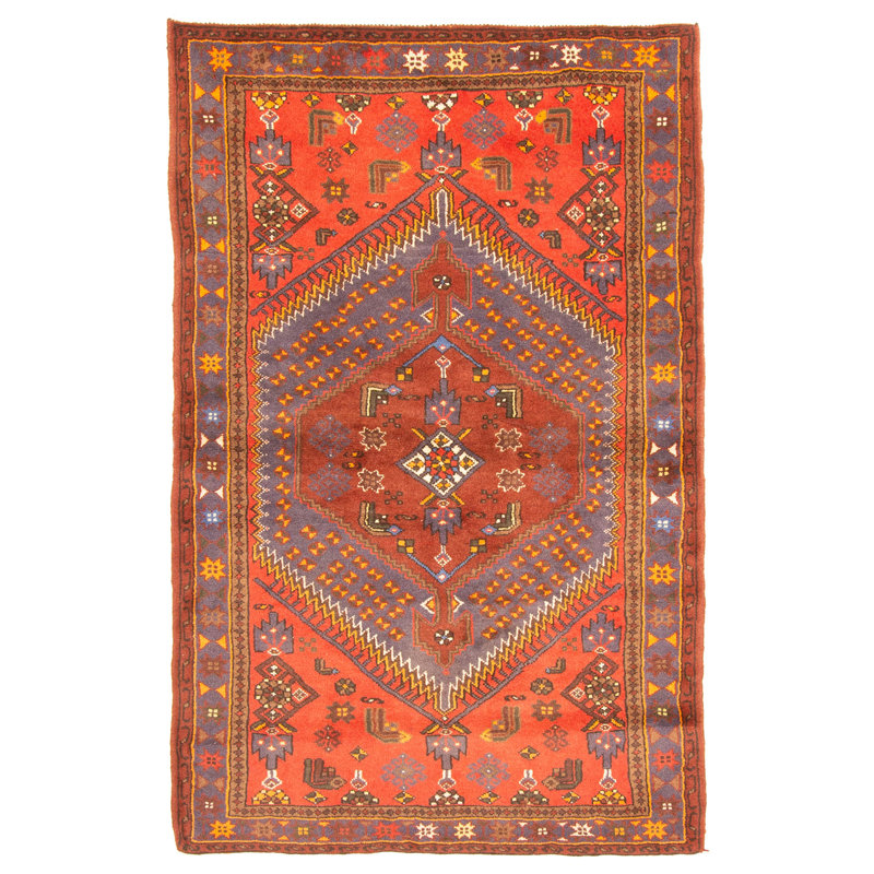 Tapis bleu Andelz 4 pi 1 po x 6 pi 6 po