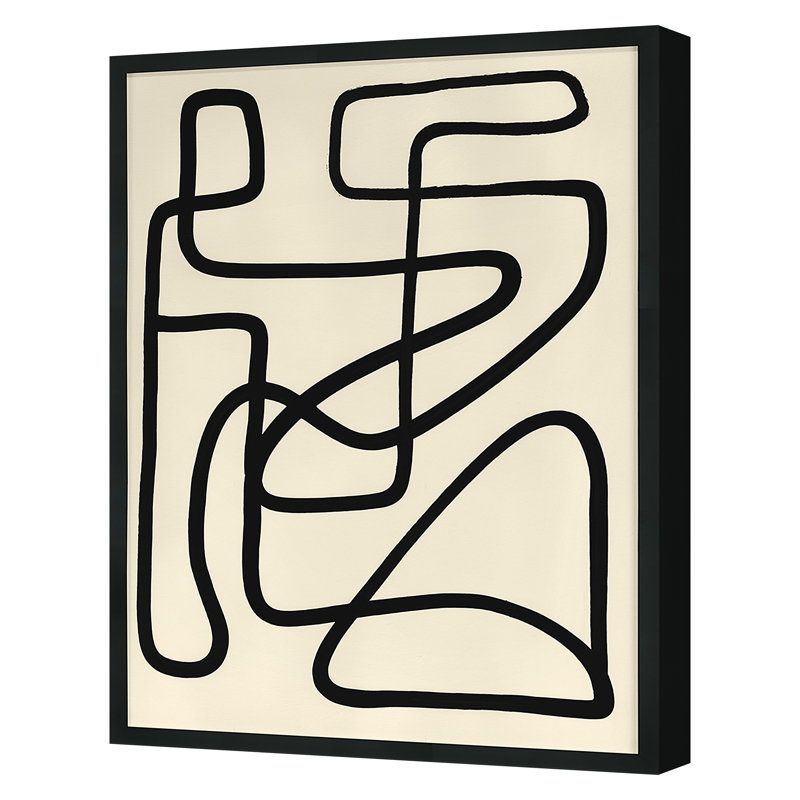 Smooth Moves 3 Print by Kyle Goderwis, Black, 46" H x 34" W x 2.13" D