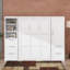 Grand lit escamotable mural intégré avec espace de rangement pour garde-robe-105783161