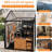 Spacious Storage Sheds, 8x6 Resin Steel Modern Backyard Organizer-137139395