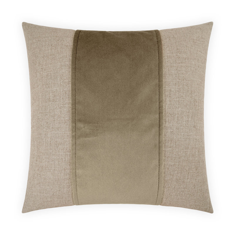 Jefferson Band Throw Pillow, Driftwood, Square 24"