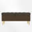 Upholstered Storage Bench With Gold Metal Legs-1092084415