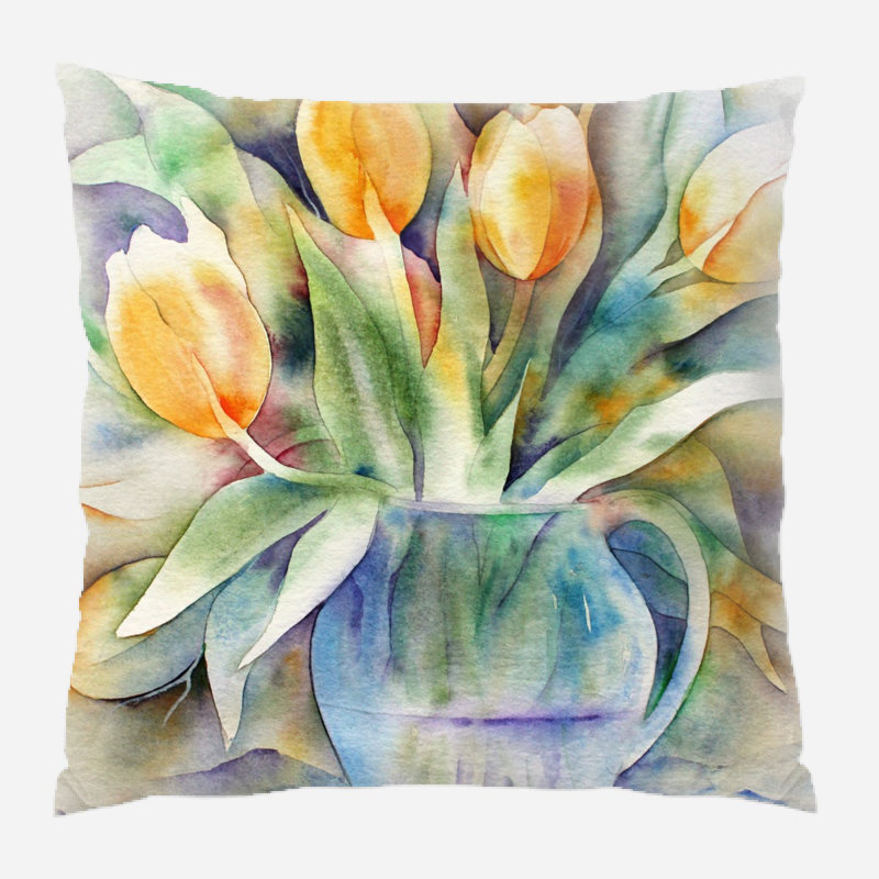 Coussin Tulip, Microsuède, Intérieur