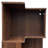 Corner BookShelf with drawers,4-Tier Corner Bookshelf Bookcase with Baffle-1409104382