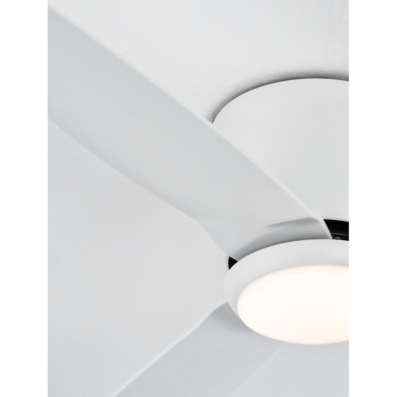 99.5cm Ceiling Fan with LED Lights, White, White
