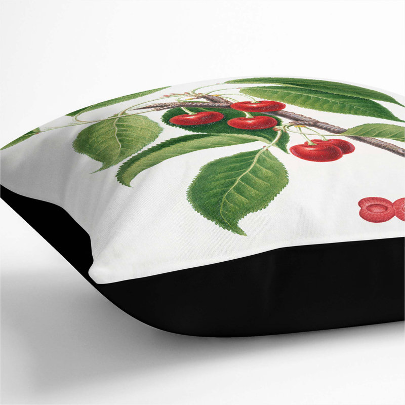 Square Cushion, 55cm H x 55cm W x 20cm D, Black