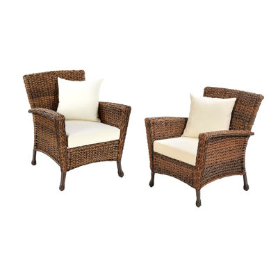 Mobilier de jardin avec coussins 2 pièces Rumsey