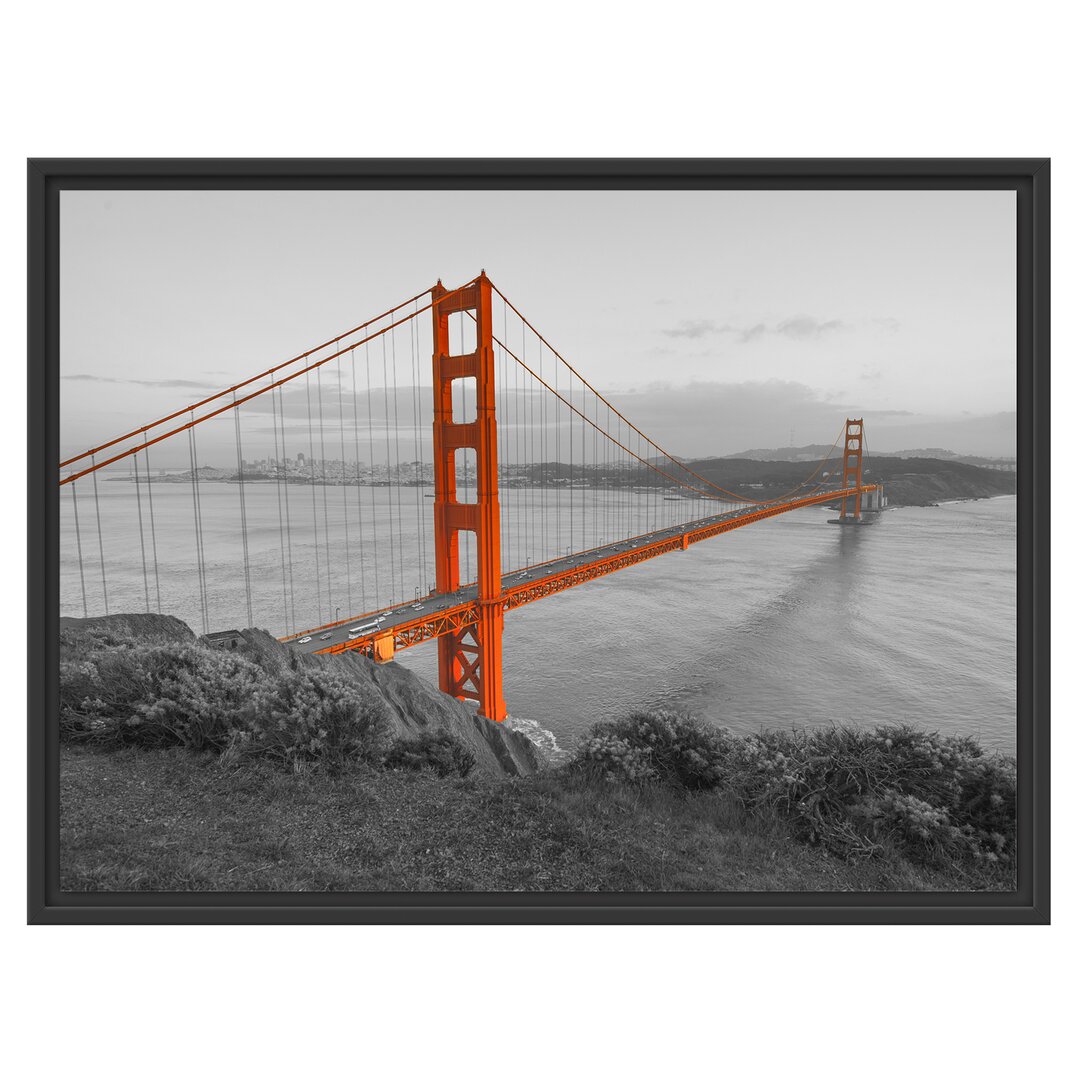 Gerahmtes Wandbild Golden Gate Bridge San Francisco