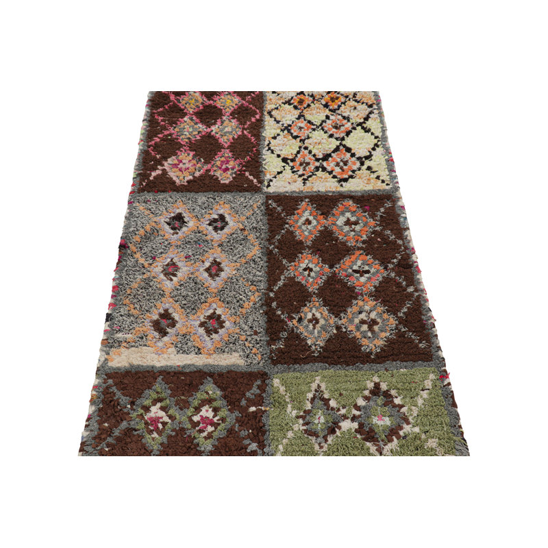 Hand Knotted Wool Geometric Area Rug