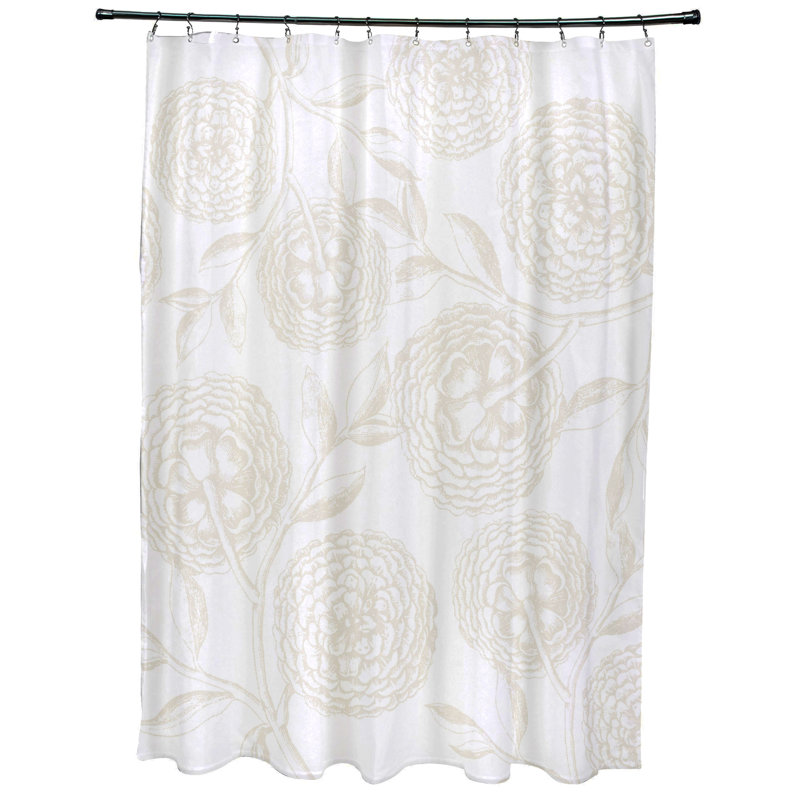 Rideau de douche simple Slezak, Blanc