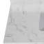 Meuble-lavabo simple 42 po avec plateau en marbre et lavabo en céramique-35367692