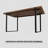 Modern Industrial Rectangular Dining Table