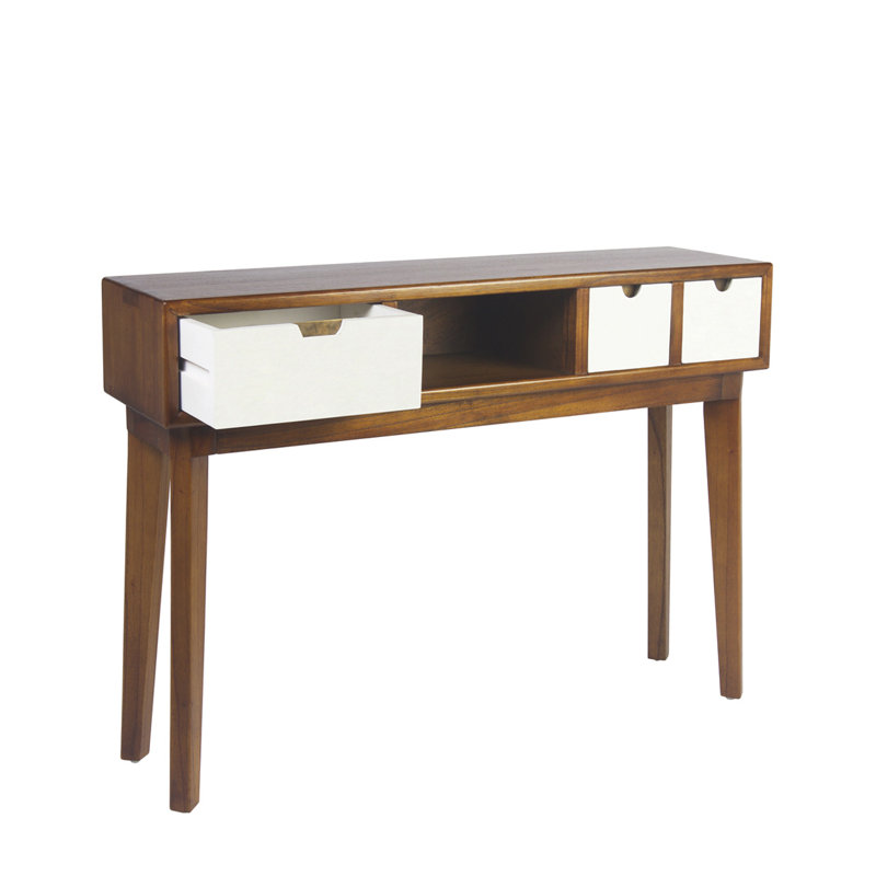 Clower 110cm Solid Wood Console Table