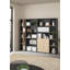  Bibliothèque à 6 tablettes avec 2 portes et rangement pour bureau à domicile l 31,34 "x l 80,59" Embrie-102051182